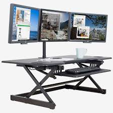 This desk is purposely manufactured to accommodate multiple monitors the areas of the desk are 47.24 inches while the other is 49.21, and the last but certainly not least is the 'need computer desk this is a perfect desk for any workspace. 9 Best Standing Desk Converters 2021 The Strategist