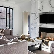 Modern Black Marble Fireplace Mantel