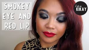 black glitter smokey eye makeup tutorial go to glam look