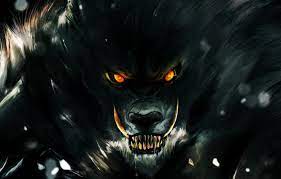 Wallpaper eyes, look, darkness, wolf ...
