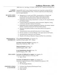 graduate nurse resume objective new registered nurse resume sample     