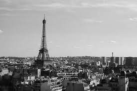 Black White Eiffel Tower Paris Travel