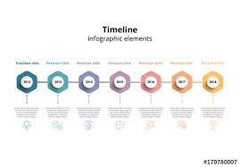 Colorful Horizontal Timeline Infographic Layout Buy This