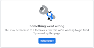Facebook Says Something Went Wrong gambar png