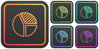 Chart Pie Icon Glow Style Iconfu
