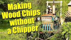 make wood chips without a wood chipper