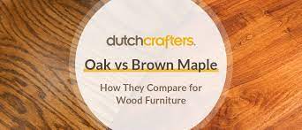oak vs brown maple how they compare