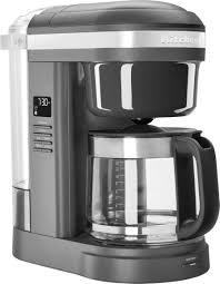 If you have a coffee maker with a grid that makes it difficult to put the entire affresh® tablet into the. Kitchenaid 12 Cup Coffee Maker Matte Charcoal Gray Kcm1208dg Best Buy