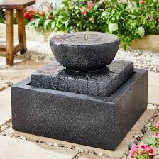 Two Tier Trough Water Feature Solar