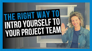 introduce yourself as a project manager