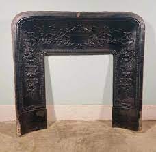 Antique French Cast Iron Fireplace
