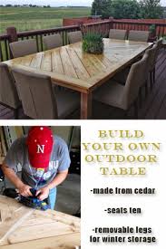 Build Your Own Outdoor Table