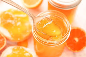 orange jelly sunshine in a jar bowl