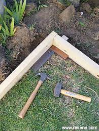how to make timber garden edging ways