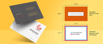 design and business card sizes