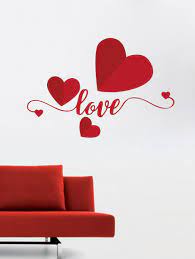 love heart wall sticker from