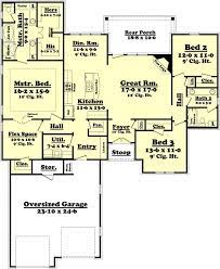 European Style House Plan 3 Beds 2