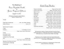 37 printable wedding program exles