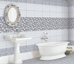 Blue Wall Cladding Mosaic Bathroom
