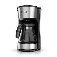 The coffee has many benefits that adds to the worth of it in everyday some coffee makers are also programmable giving you an additional advantage of planning 24 hours ahead. Black Decker 4 In 1 5 Cup Black Stainless Steel Drip Coffee Maker Cm0755s The Home Depot