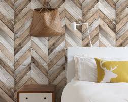 Chevron Wood Herringbone Wallpaper