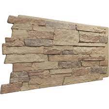 Acadia Ledge Stacked Stone Stonewall Faux Stone Siding Panel Colfax
