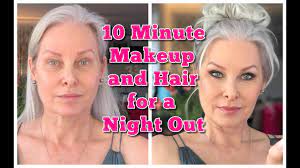 10 minute makeup and hair for a night