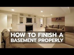 How To Finish A Basement Properly
