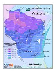 hardiness maps wisconsin horticulture
