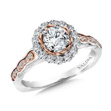 gold diamond halo enement ring