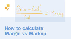 margin vs markup which formula is