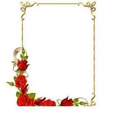 attractive rose flowers photo frame