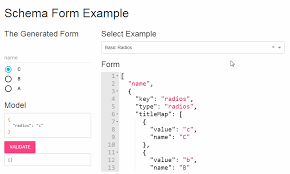 react form based on json schema for