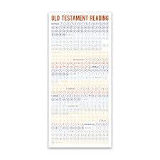 Old Testament Reading Chart Bookmark