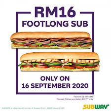 Here you find subway sub of the day 2020. 16 Sep 2020 Subway Malaysia Day Promotion Everydayonsales Com