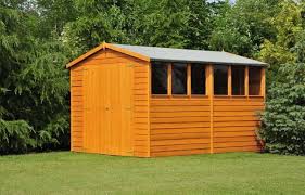 10ft X 8ft Overlap Double Door Shed Wood