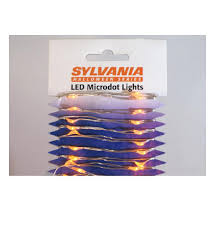 Sylvania V36805 71 Battery Operated Led Micro Dot Halloween Light Orange