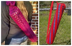 crochet yoga mat bag free pattern