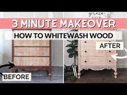 how to whitewash wood 3 minute