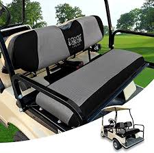 10l0l Rear Golf Cart Seat Cover Set For