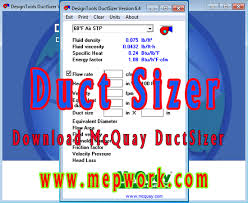 Download Mcquay Duct Sizer For Hvac Duct Sizing