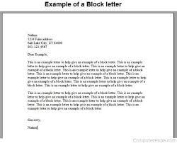 what is a block letter