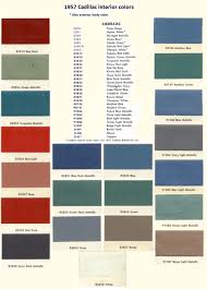 1957 Interior Paint Codes