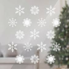 30 snowflakes window wall stickers xmas