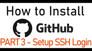 github ssh setup login github