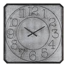 Dominic Galvanized Metal Wall Clock By