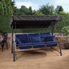 3 seater reclining swing seat with