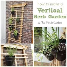 how to make a vertical herb garden