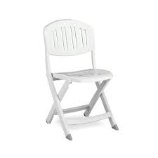 Capri Folding Outdoor Chair White