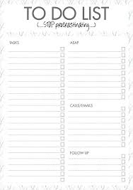Free Printable Daily Tasks Page For Planners To Honey Do